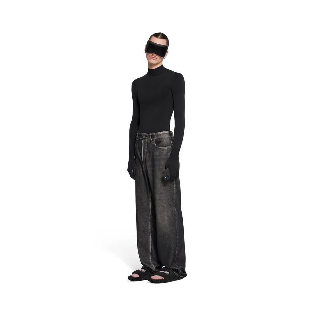 Denim Trompe L'Œil Pants