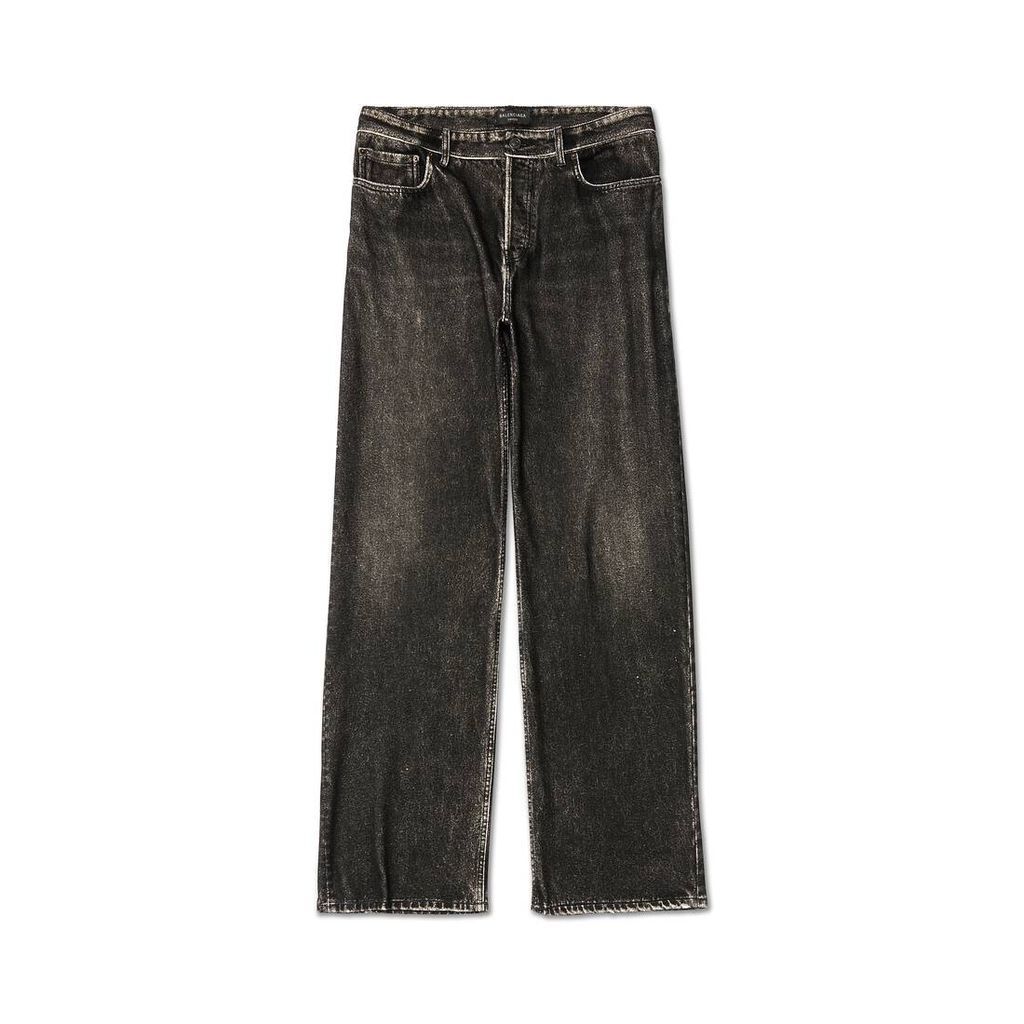 Denim Trompe L'Œil Pants