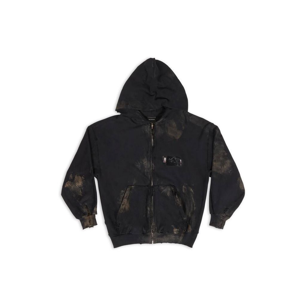 Gaffer Zip-Up Hoodie Small Fit