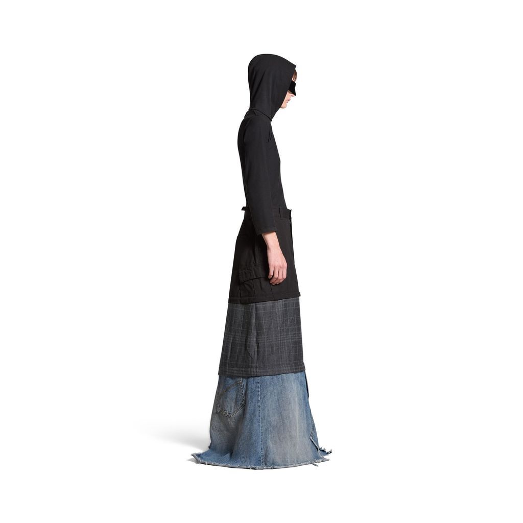 Maxi Layered Cargo Skirt