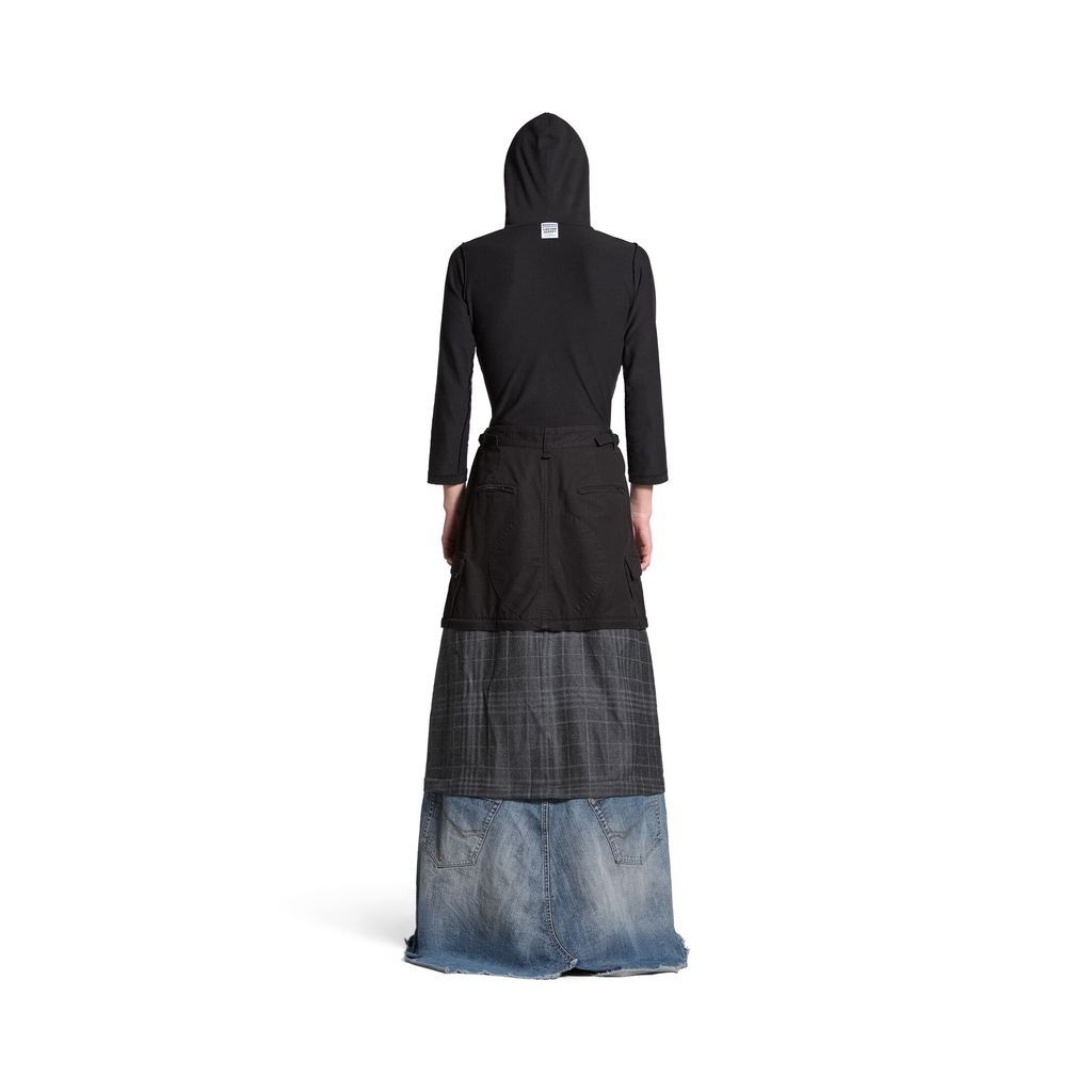 Maxi Layered Cargo Skirt