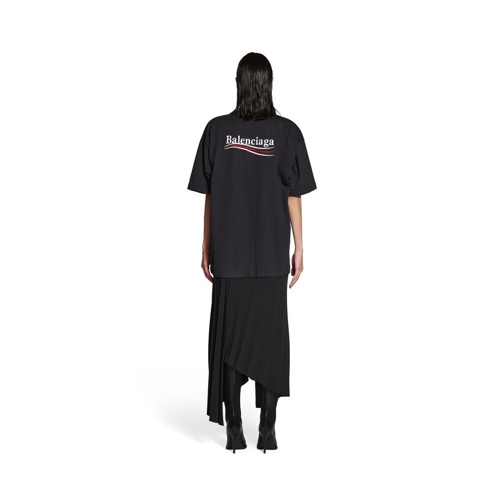 Political Campaign Pleated T-Shirt Dress