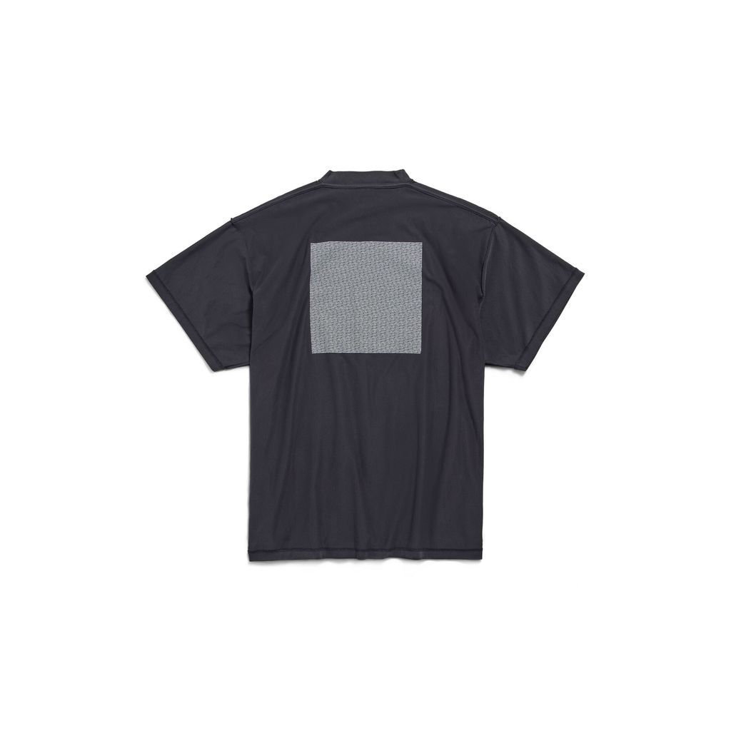 Text Block Inside-Out T-Shirt Oversized