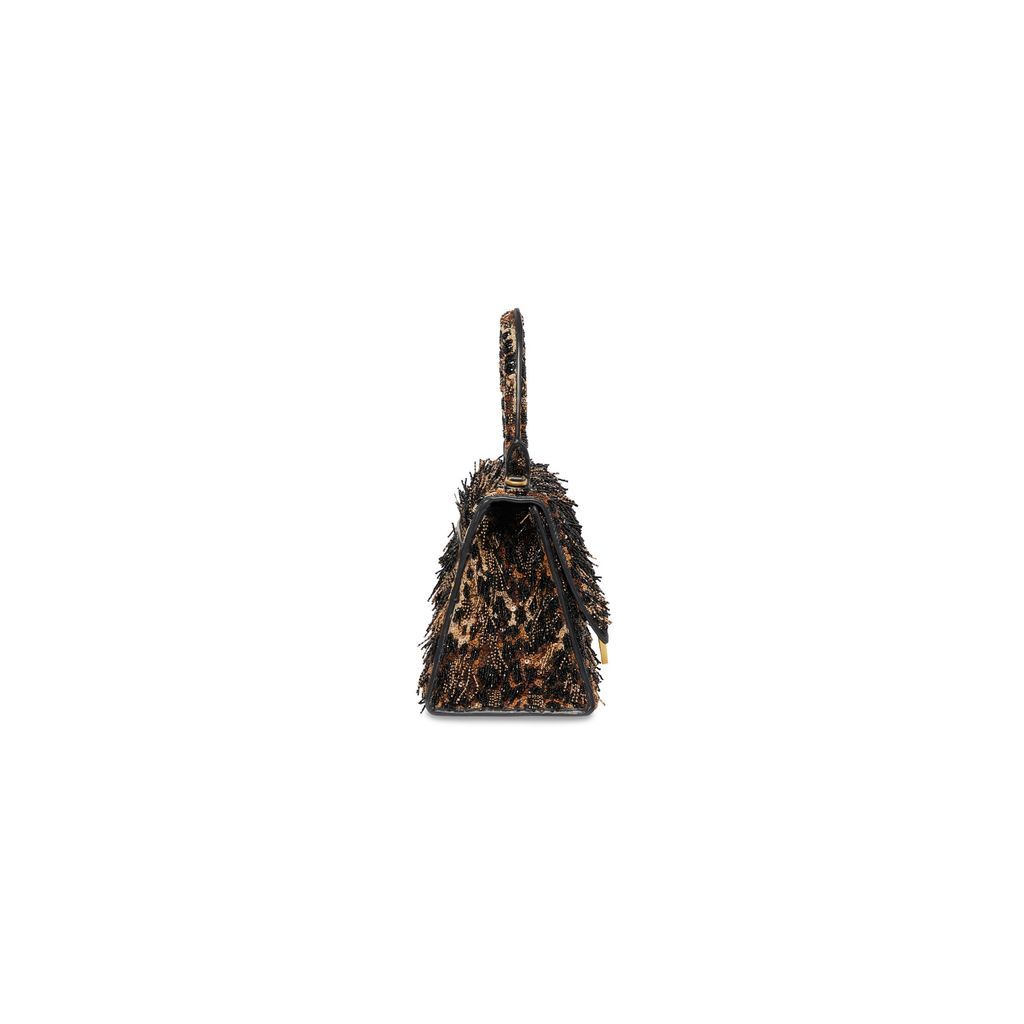 Hourglass XS Handbag with Chain Embroidery
