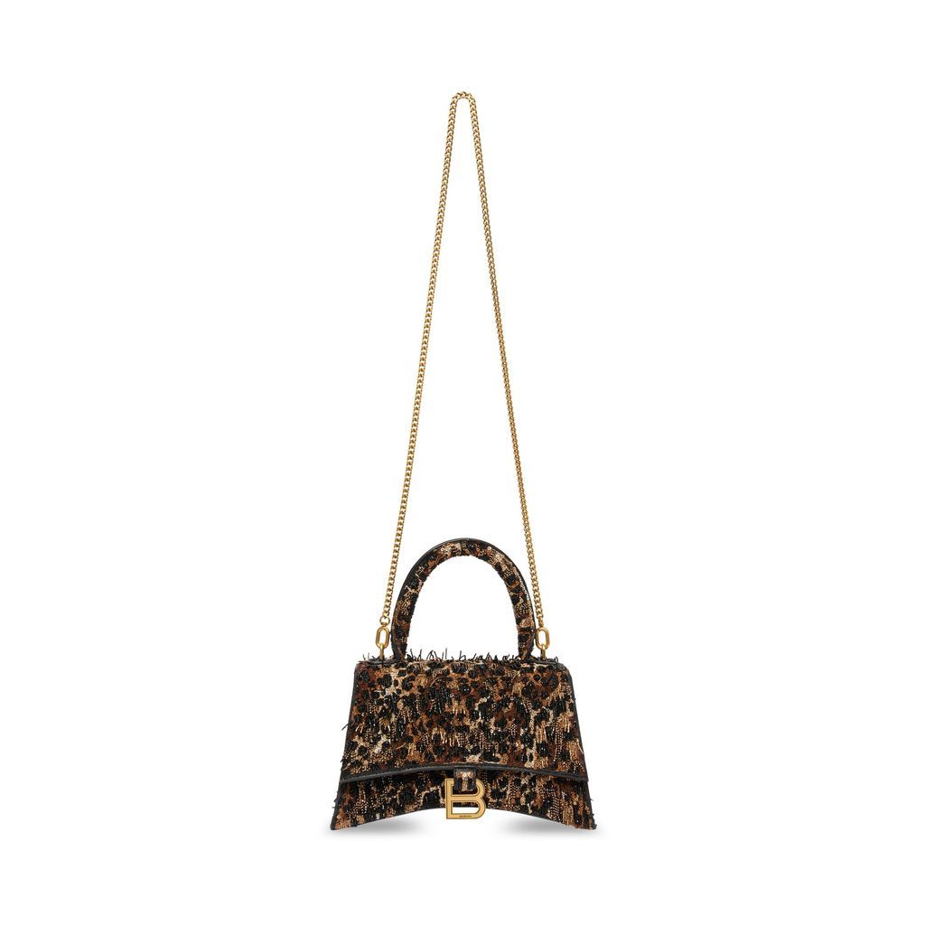 Hourglass XS Handbag with Chain Embroidery