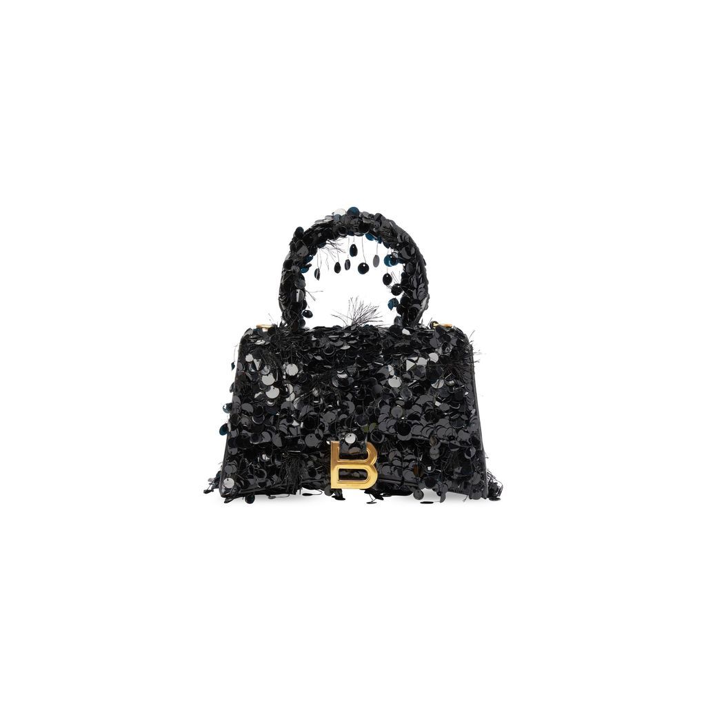 Hourglass XS Handbag with Chain Embroidery
