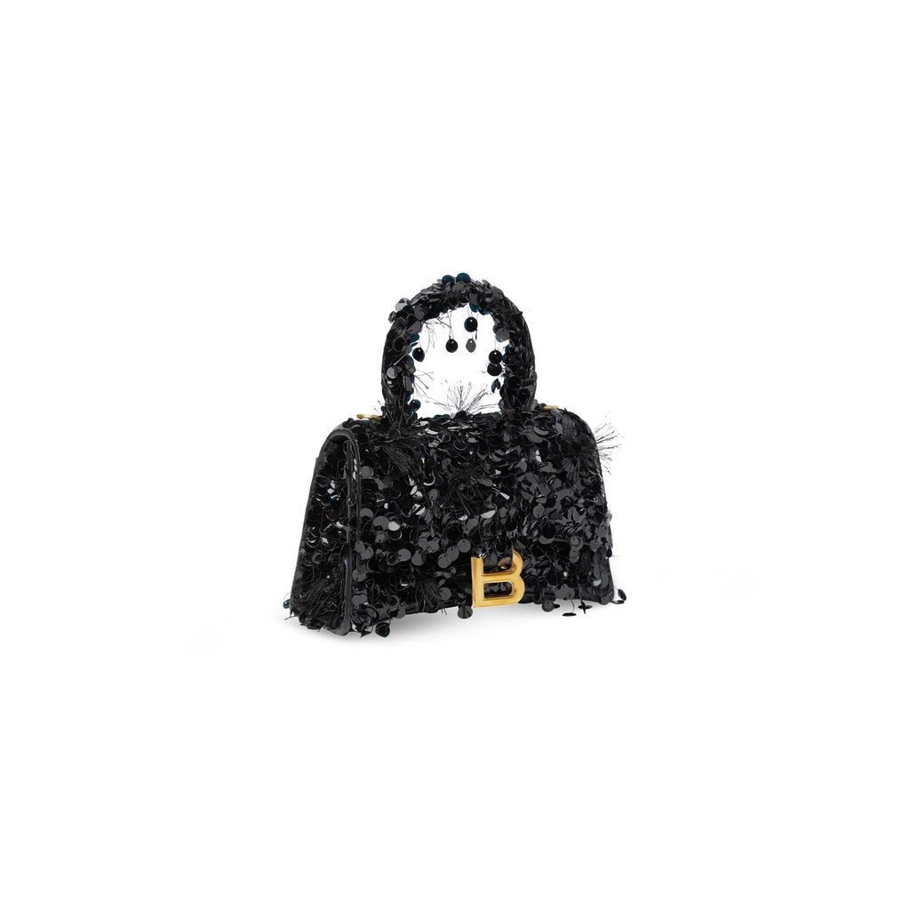 Hourglass XS Handbag with Chain Embroidery