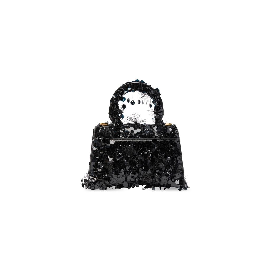 Hourglass XS Handbag with Chain Embroidery