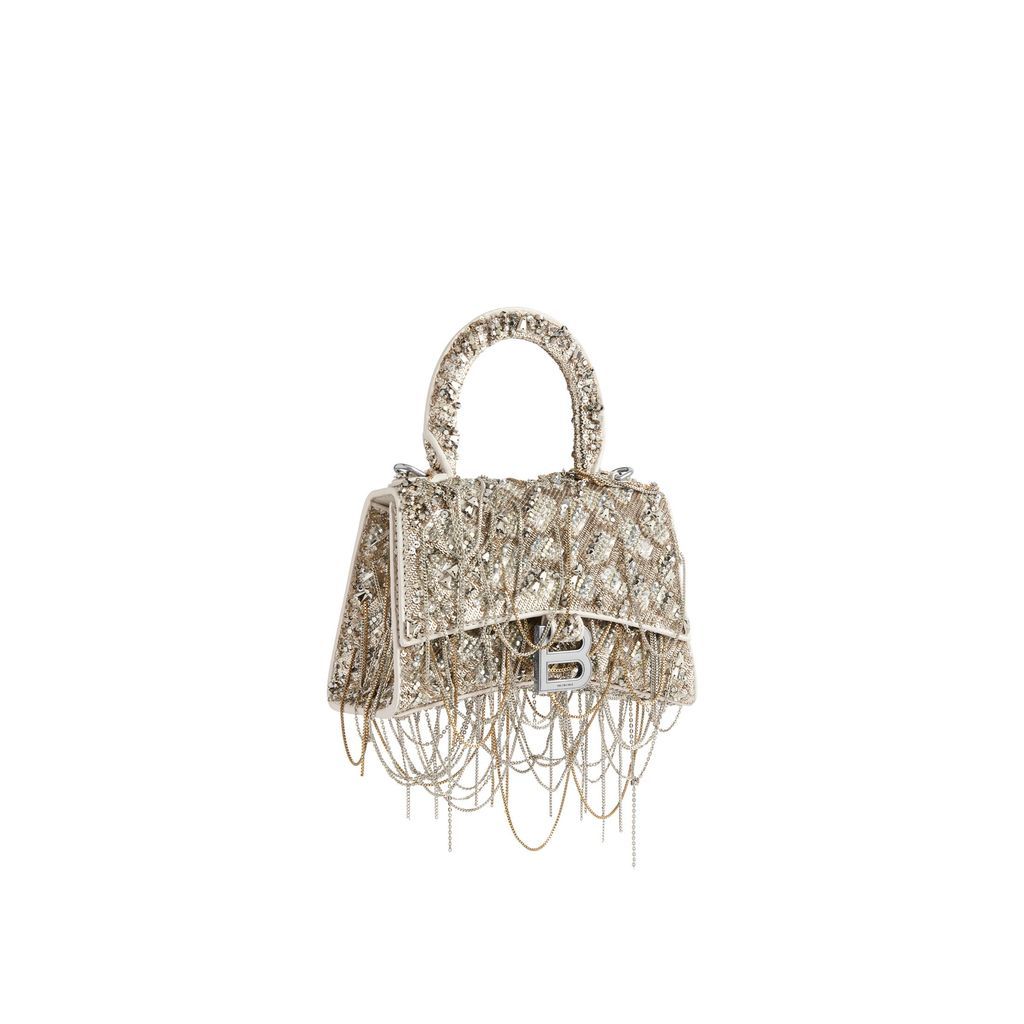 Hourglass XS Handbag With Chain Embroidery