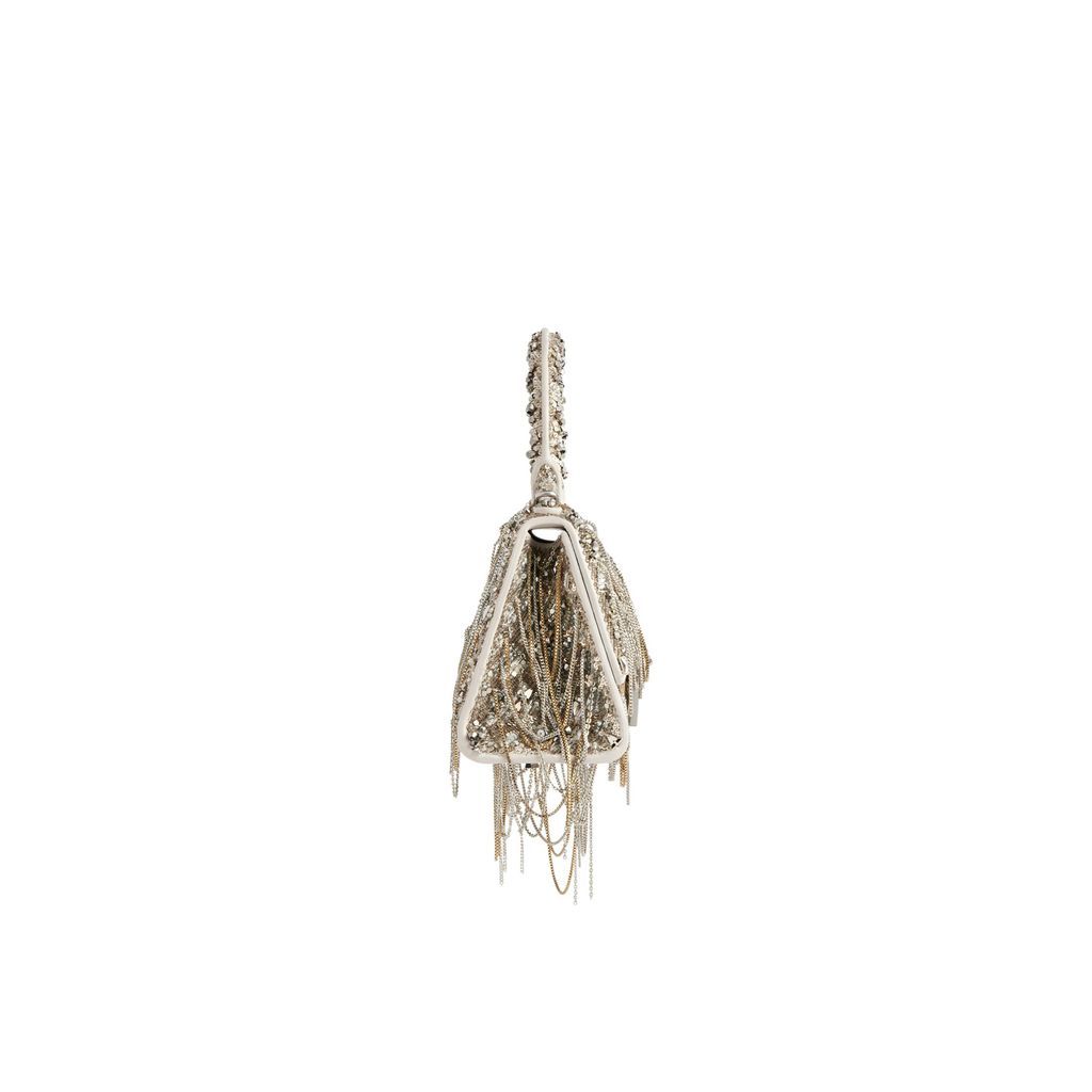 Hourglass XS Handbag With Chain Embroidery