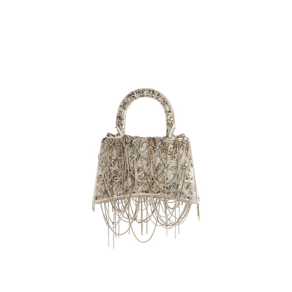 Hourglass XS Handbag With Chain Embroidery
