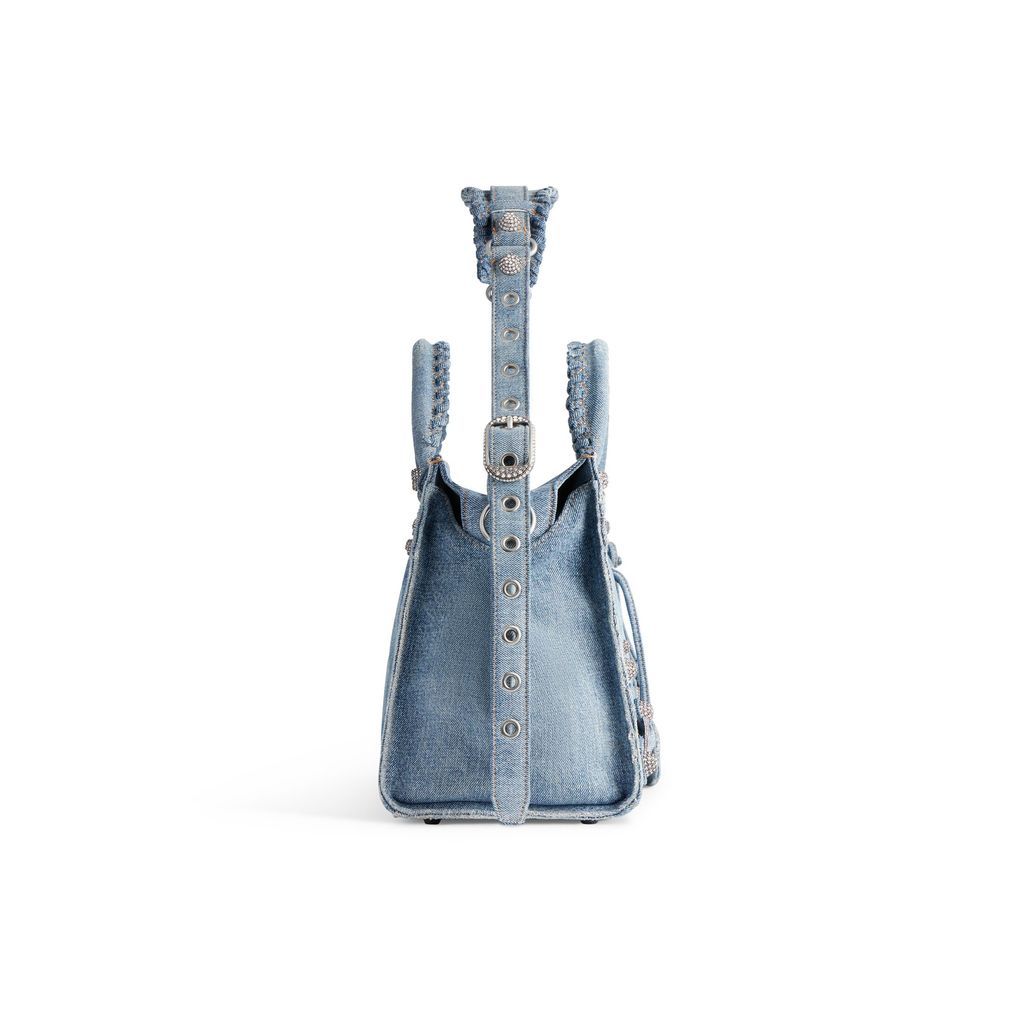 Neo Cagole City Handbag Denim With Rhinestones