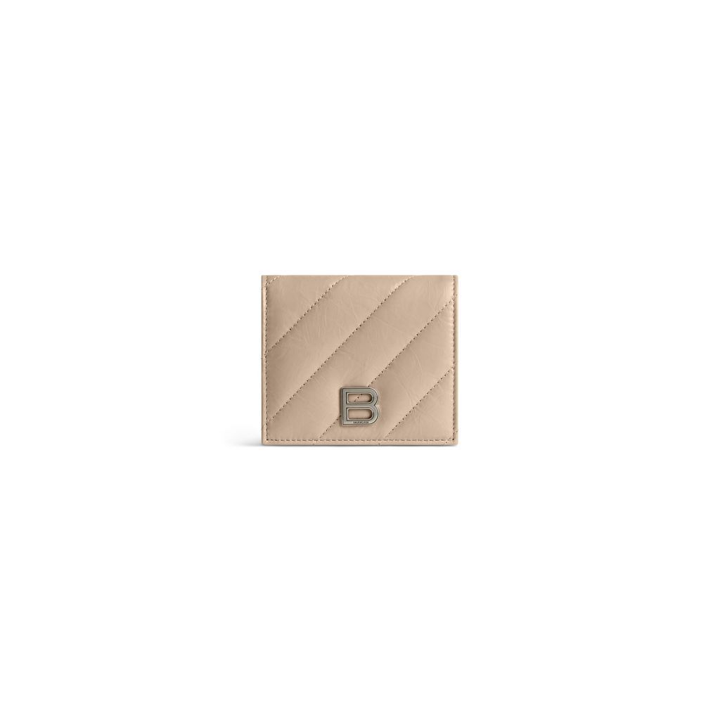 Crush Flap Coin And Card Holder Quilted 