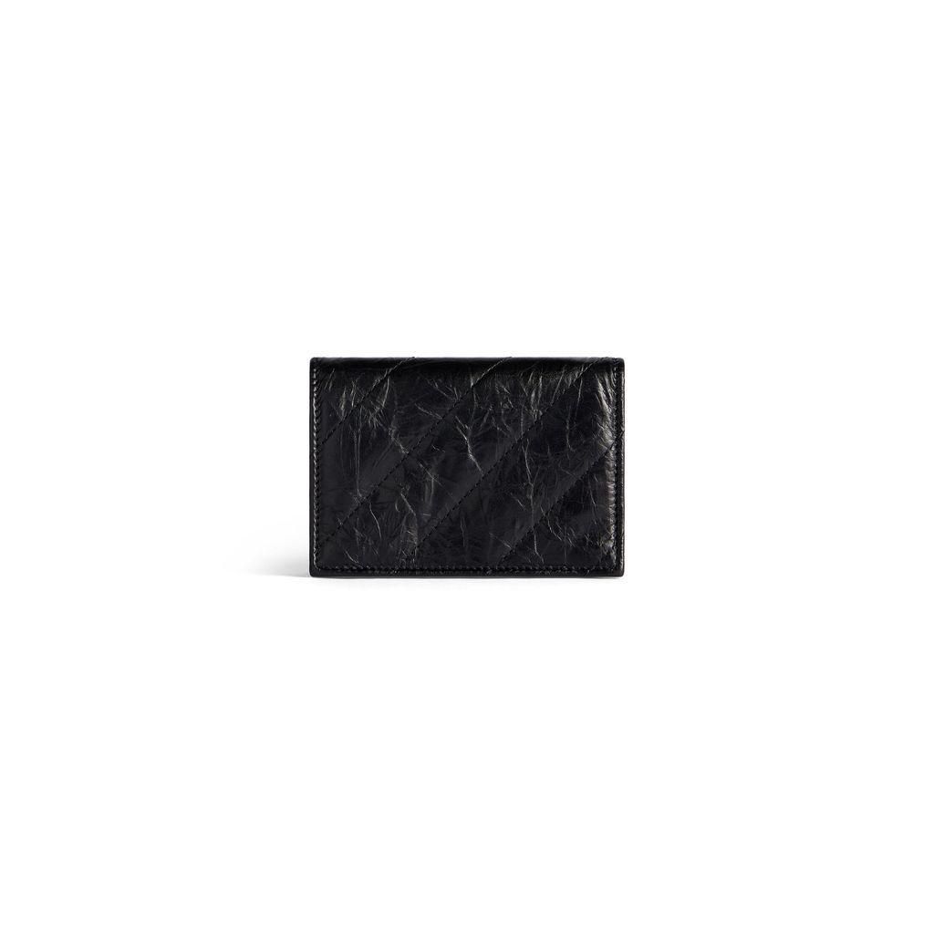 Crush Flap Card Holder Quilted 