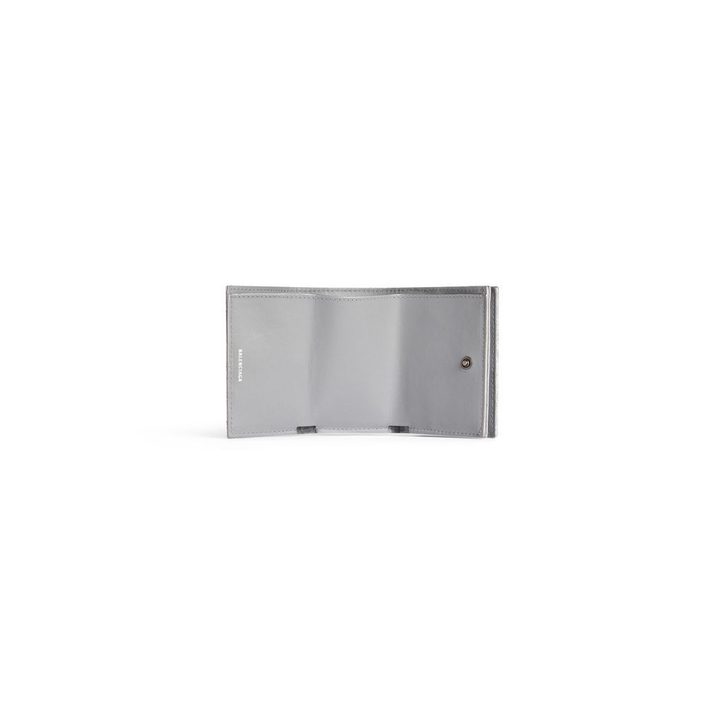 Crush Mini Wallet Metallized Quilted 