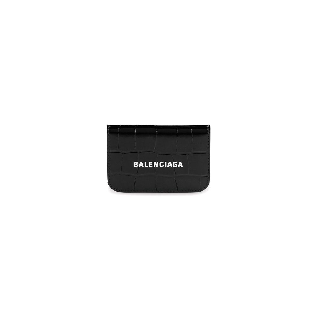 Cash Mini Wallet Crocodile Embossed
