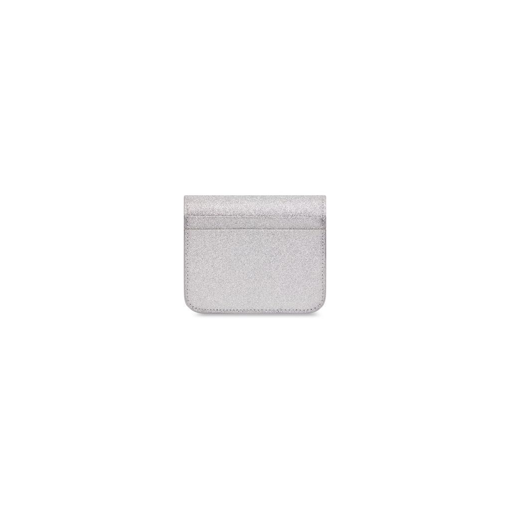 Cash Flap Coin And Card Holder Sparkling Fabric