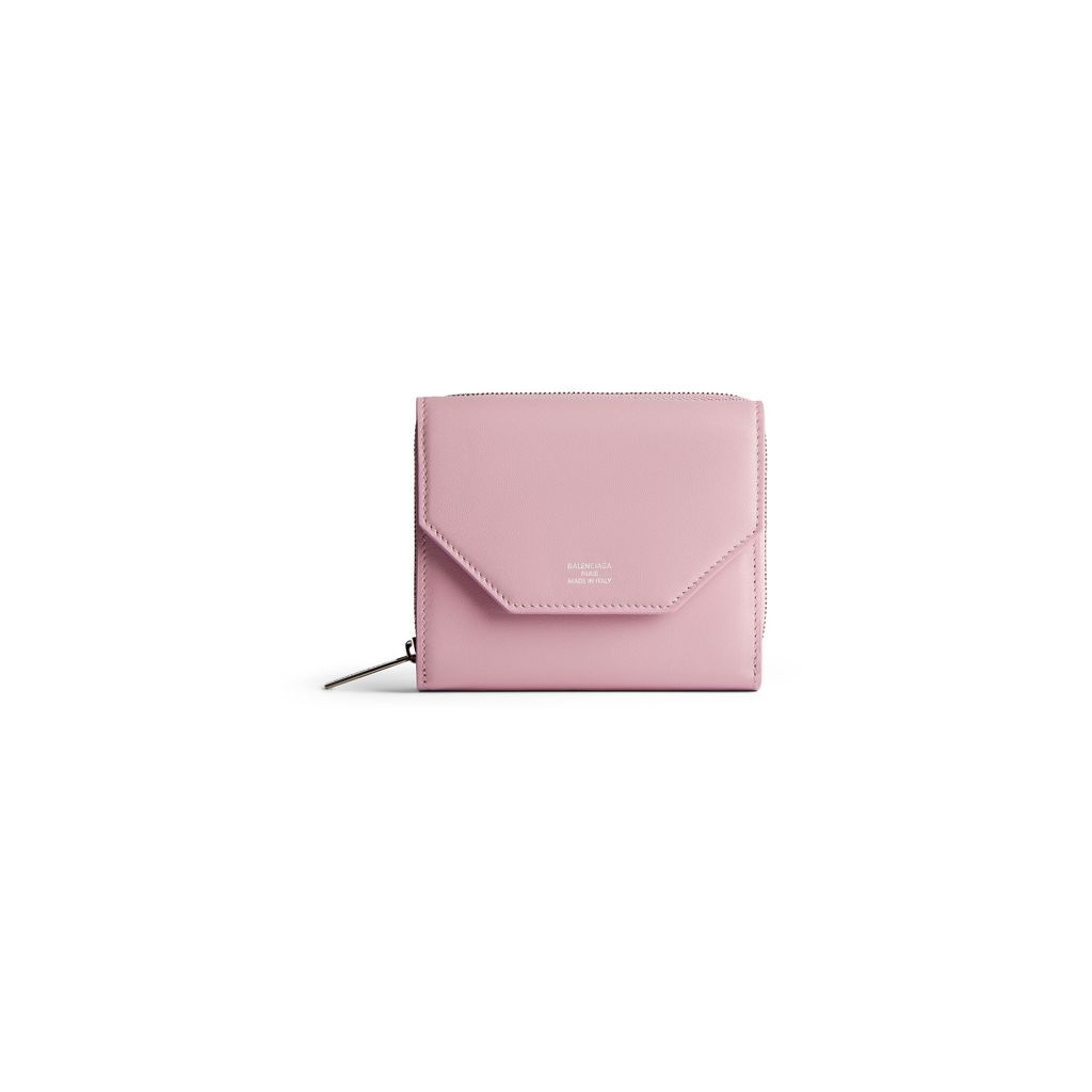 Envelope Compact Wallet With Flap
