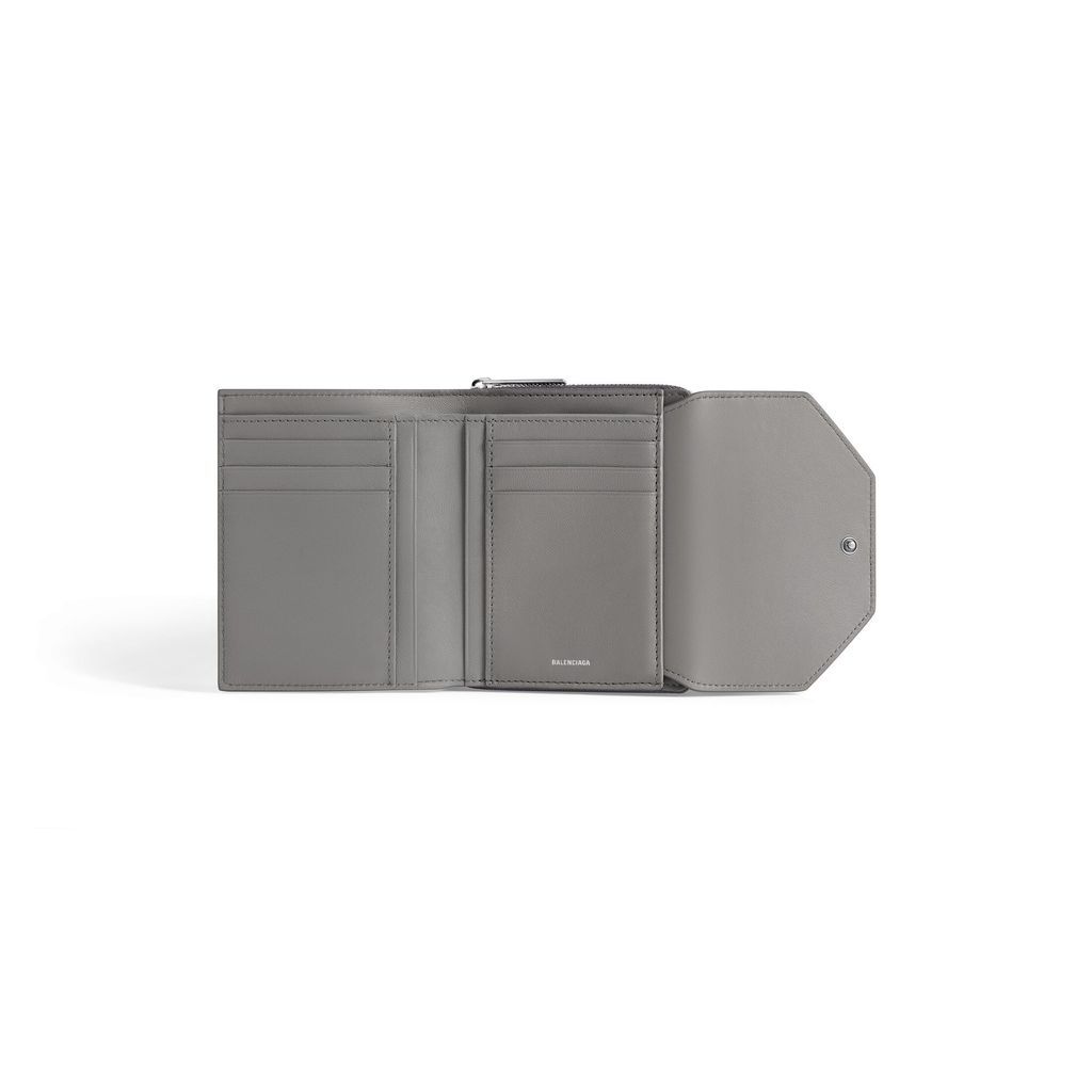 Envelope Compact Wallet With Flap 