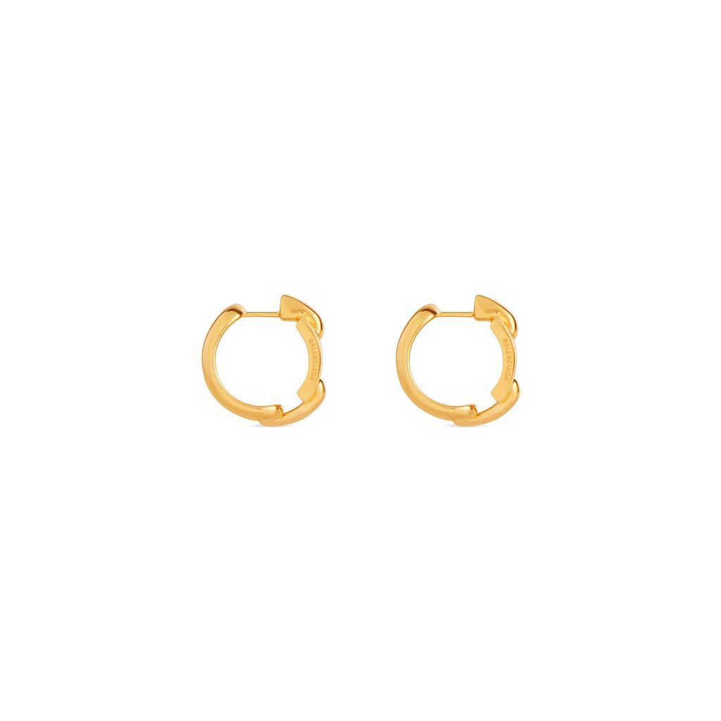 B Chain Hoop Earrings