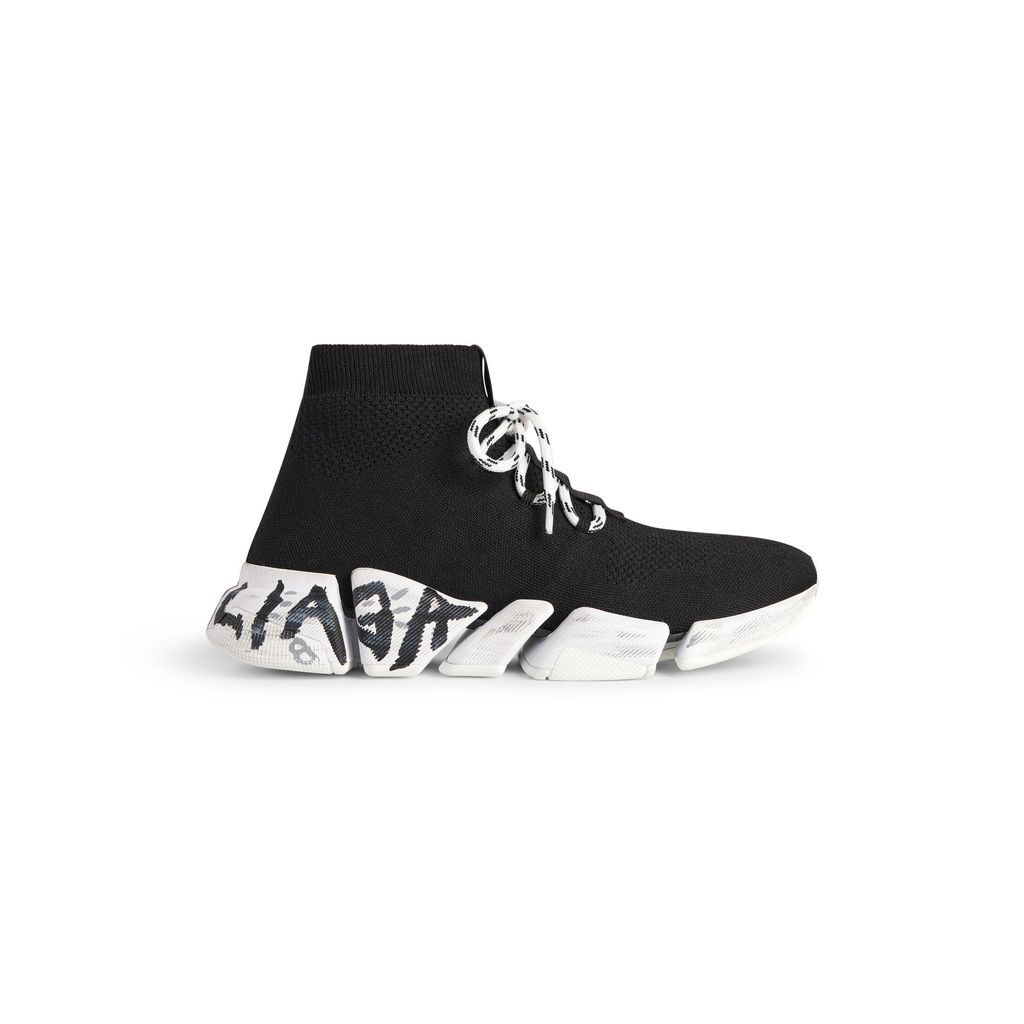 Speed 2.0 Lace-Up Graffiti Recycled Knit Sneaker 
