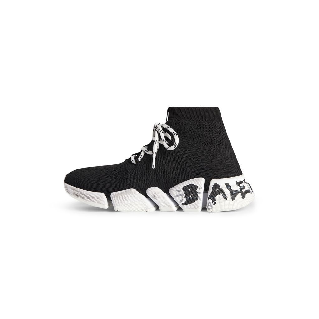 Speed 2.0 Lace-Up Graffiti Recycled Knit Sneaker 