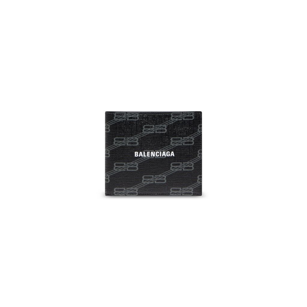 Signature Square Folded Coin Wallet BB Monogram Coated Canvas 