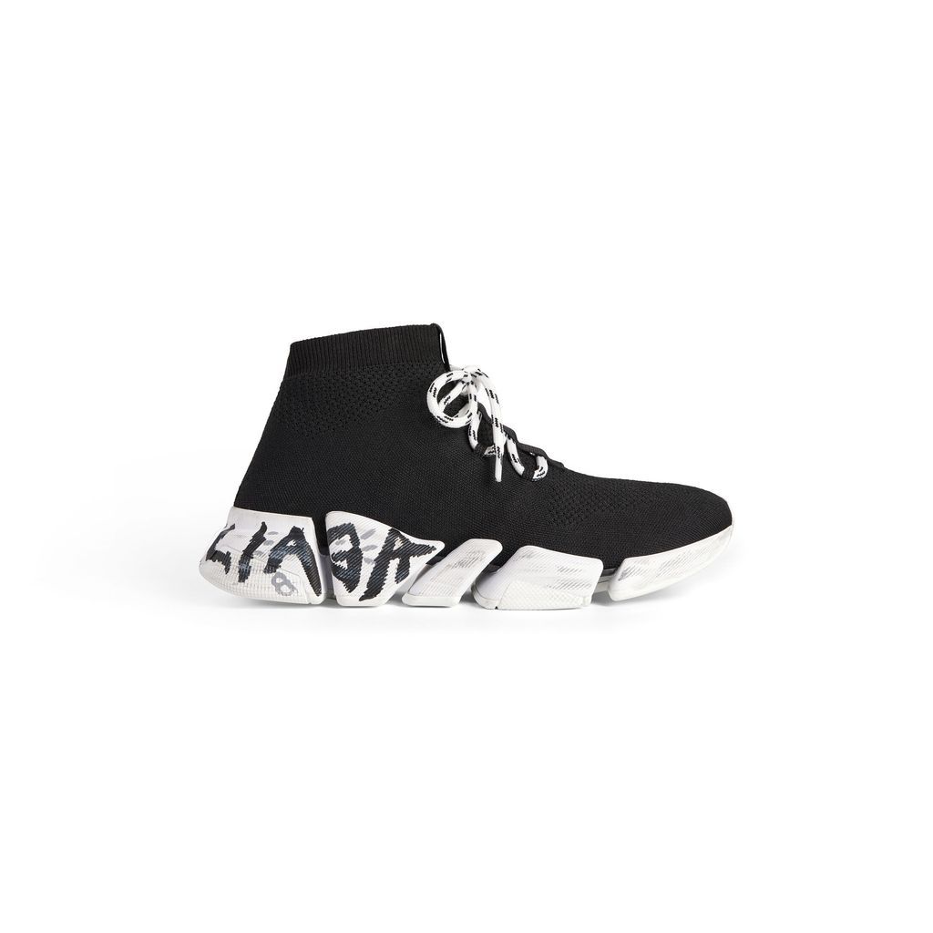 Speed 2.0 Lace-Up Graffiti Recycled Knit Sneaker 