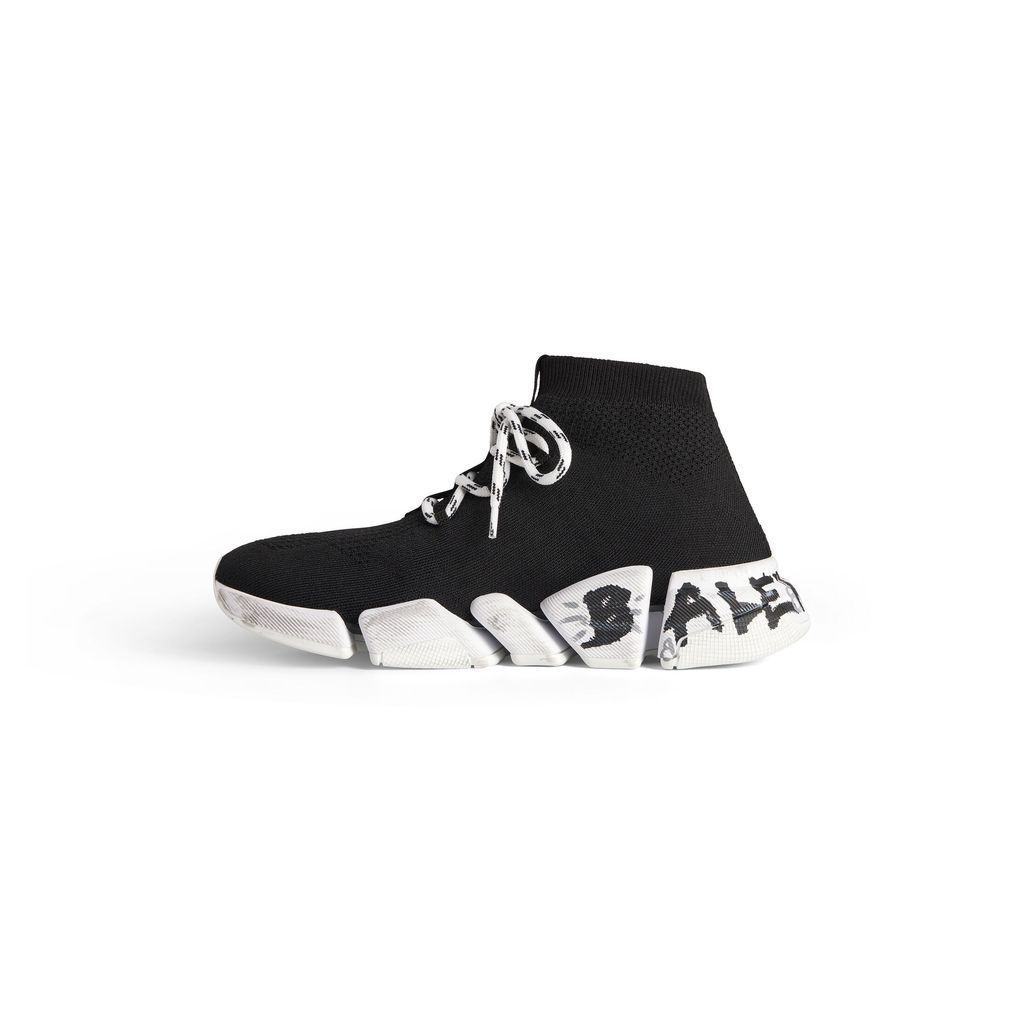 Speed 2.0 Lace-Up Graffiti Recycled Knit Sneaker 