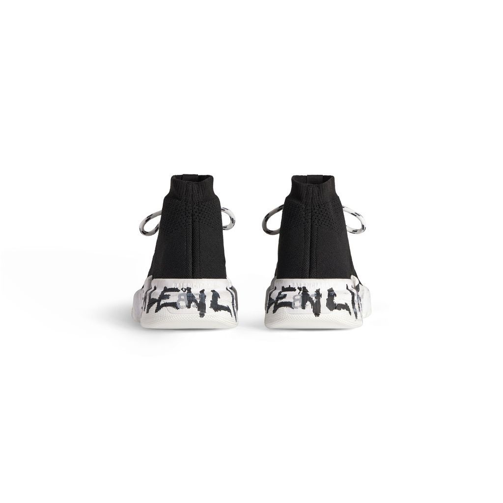 Speed 2.0 Lace-Up Graffiti Recycled Knit Sneaker 