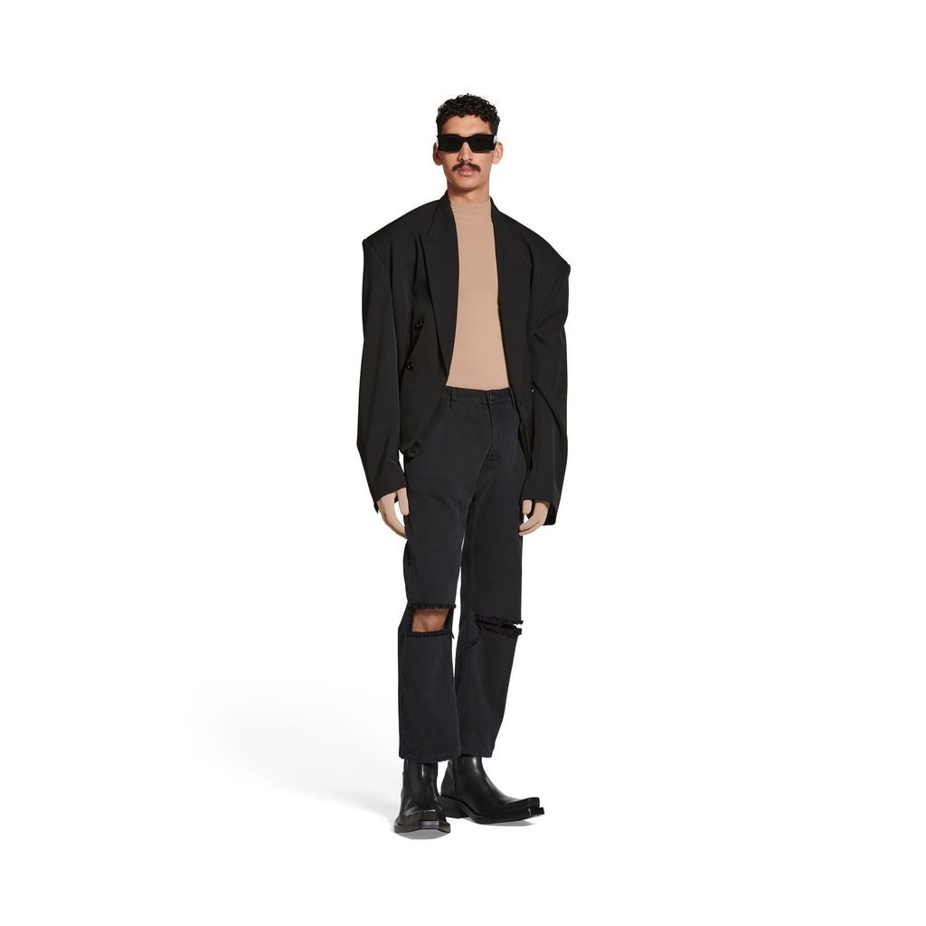 Loose Fit Buckle Pants