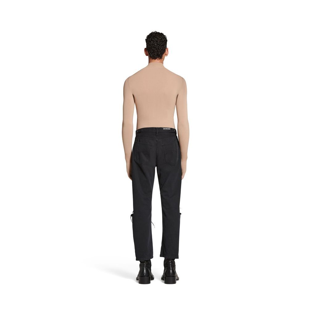 Loose Fit Buckle Pants