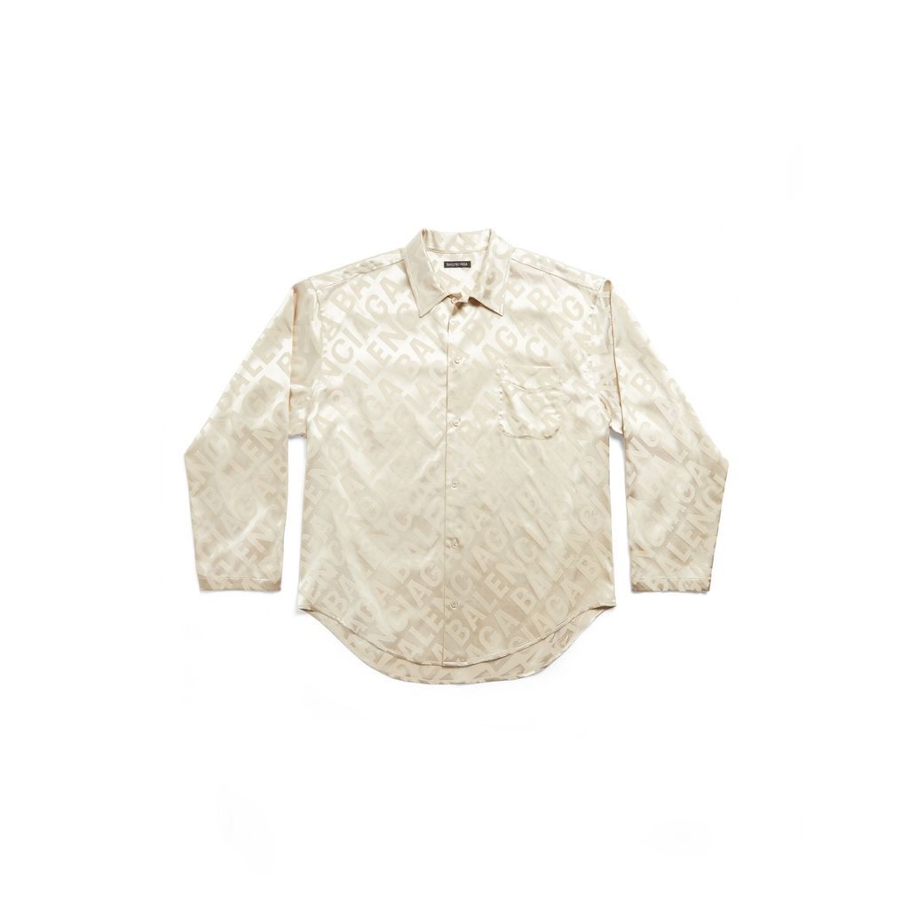 Large Allover Logo Minimal Shirt Large Fit