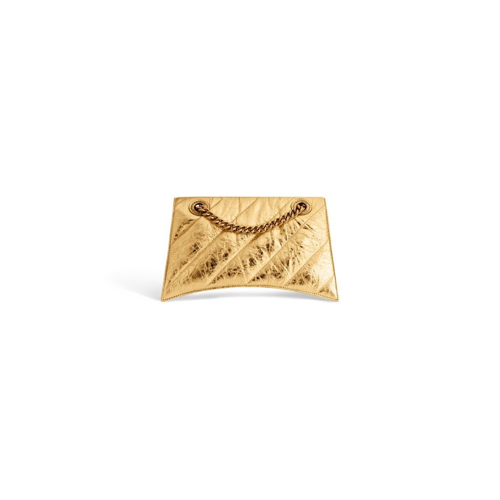 Crush Small Chain Bag Metallized Quilted 