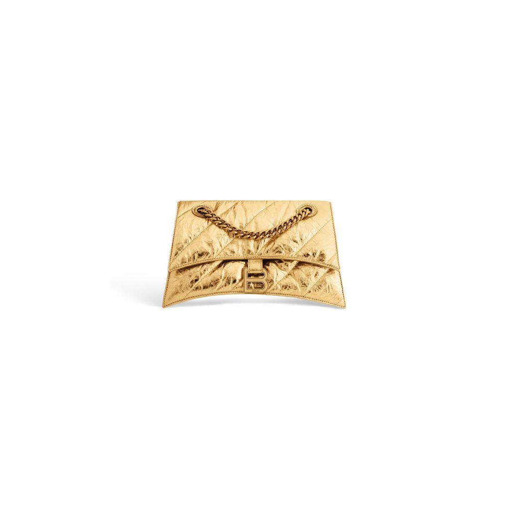 Crush Small Chain Bag Metallized Quilted 