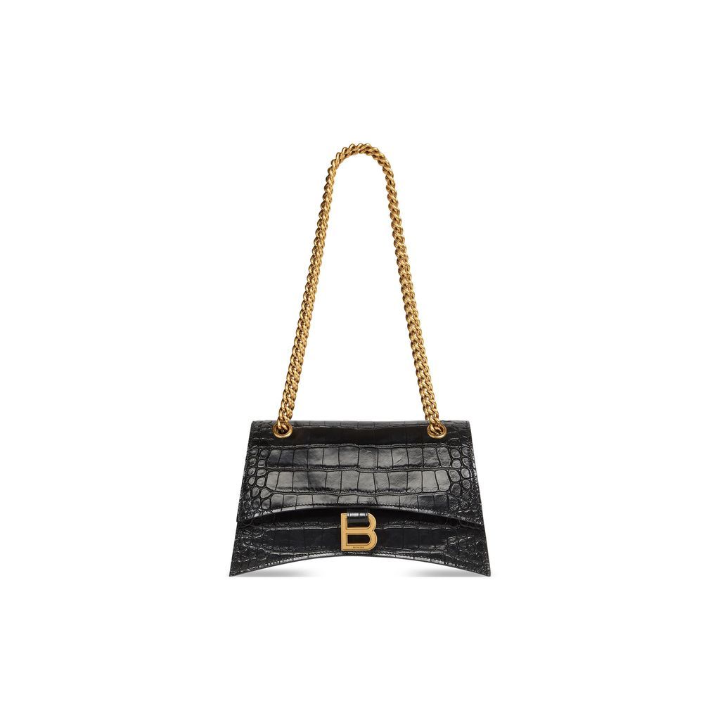 Crush Small Chain Bag Crocodile Embossed 
