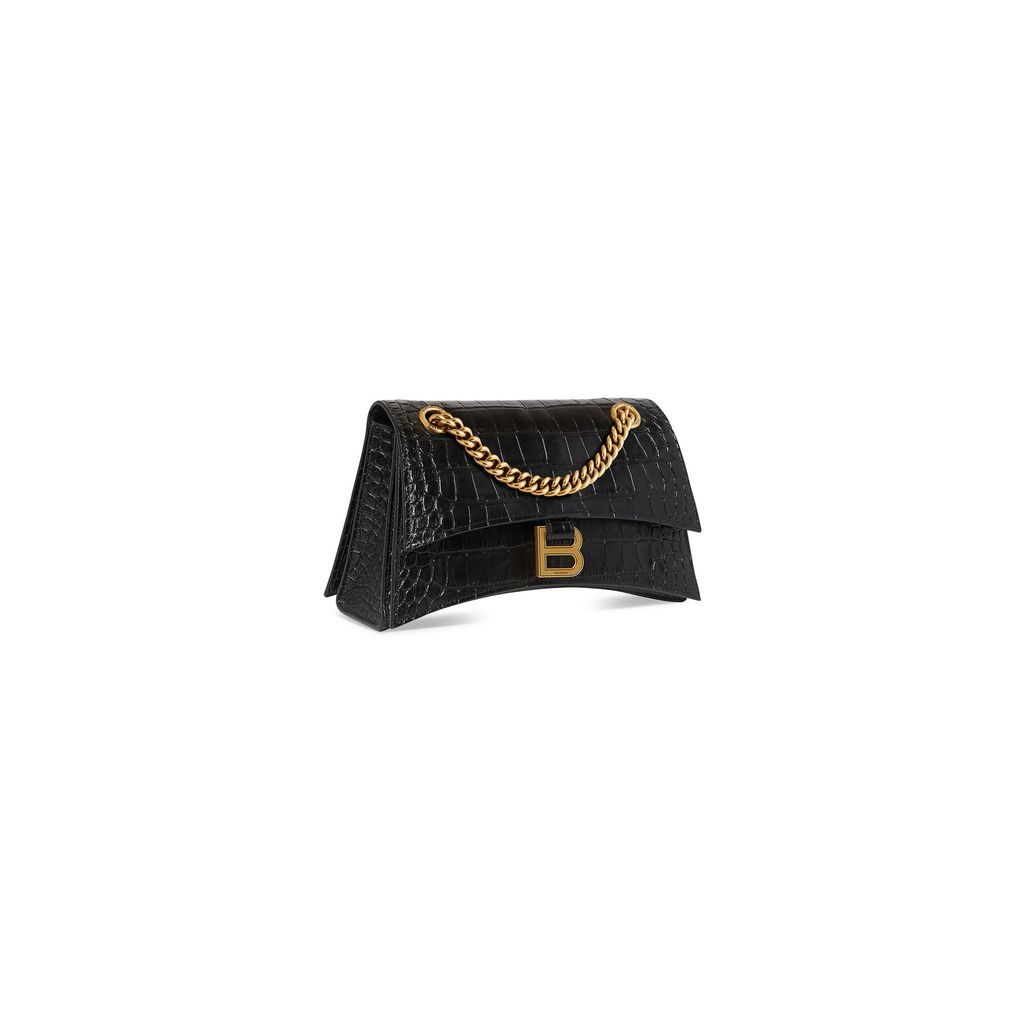 Crush Small Chain Bag Crocodile Embossed 