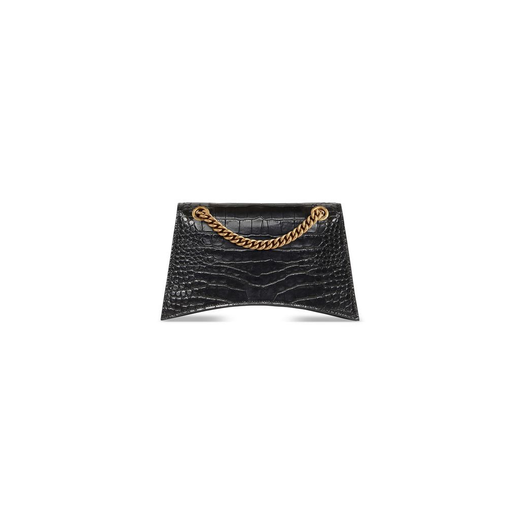 Crush Small Chain Bag Crocodile Embossed 
