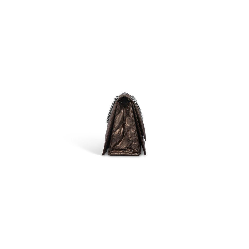 Crush Medium Chain Bag Metallized Quilted 