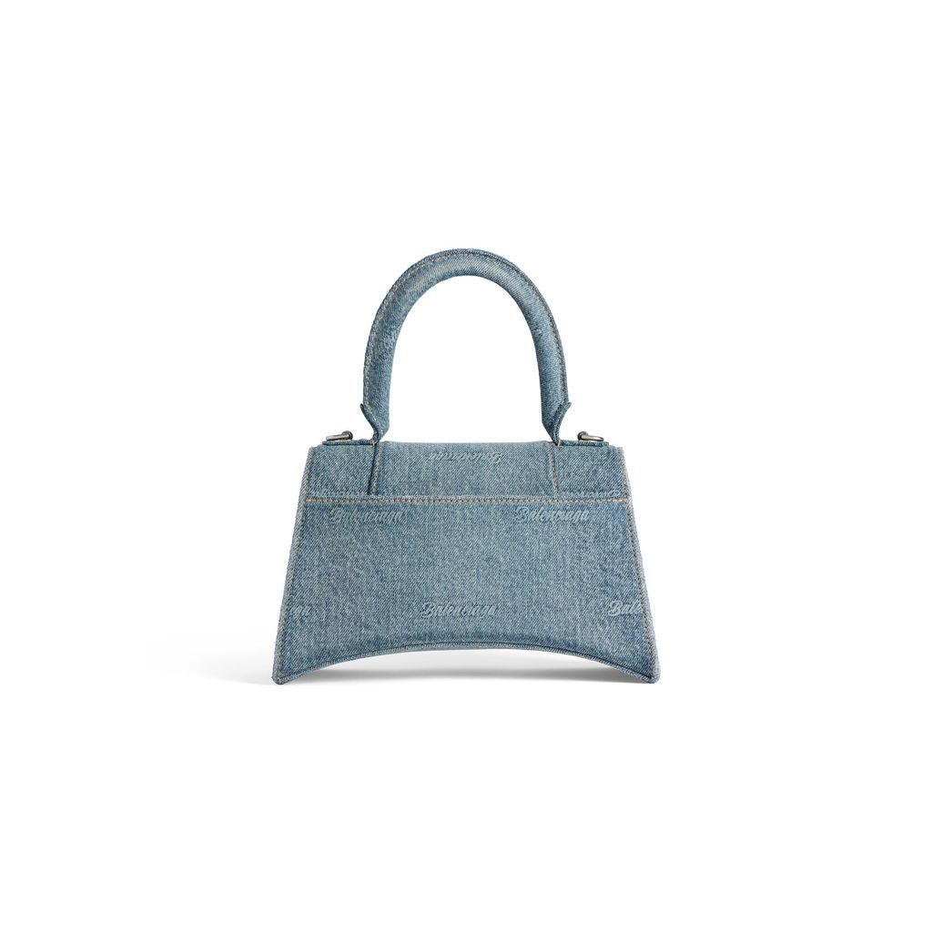 Hourglass Small Handbag Girly Allover Denim