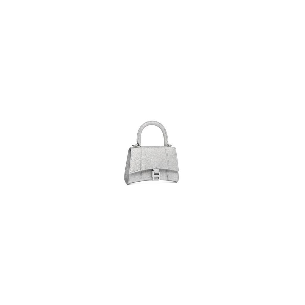 Hourglass Mini Handbag With Chain Sparkling fabric
