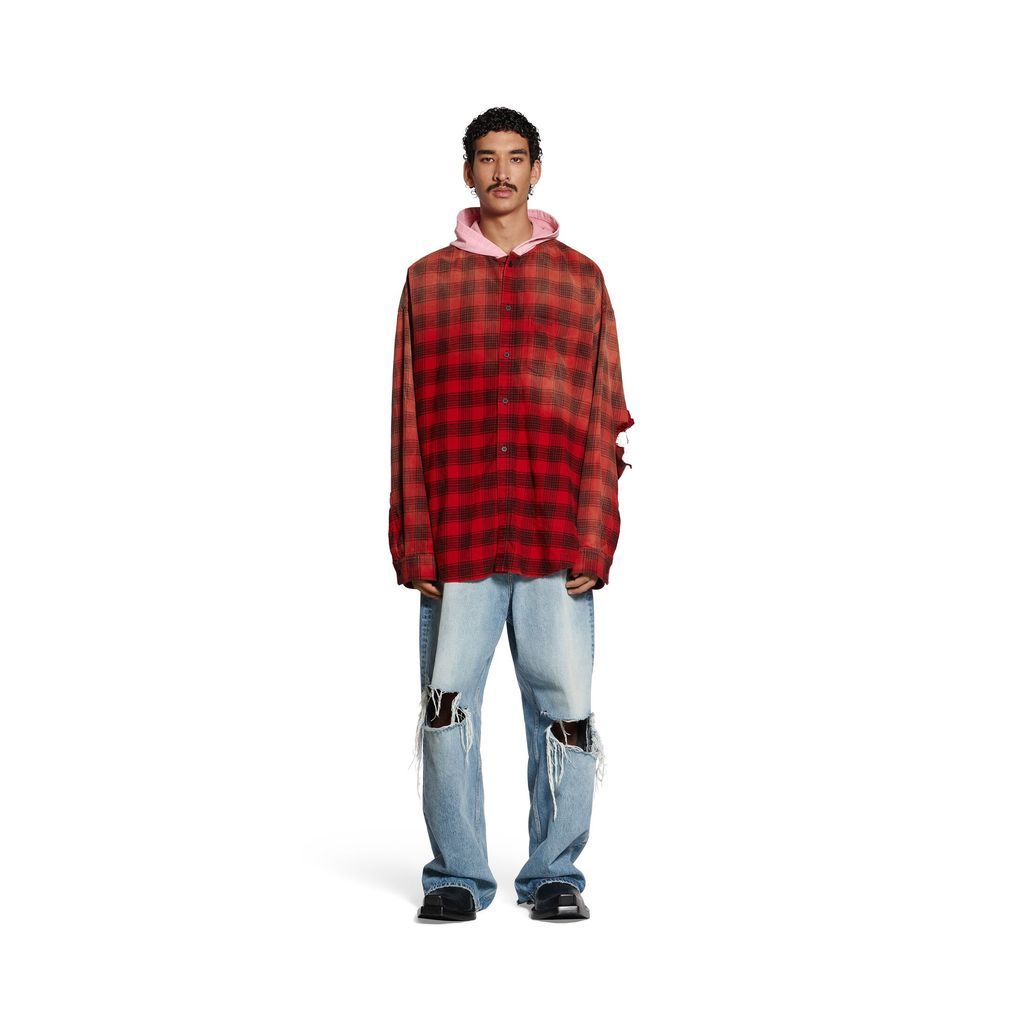 Balenciaga Hooded Shirt Oversized