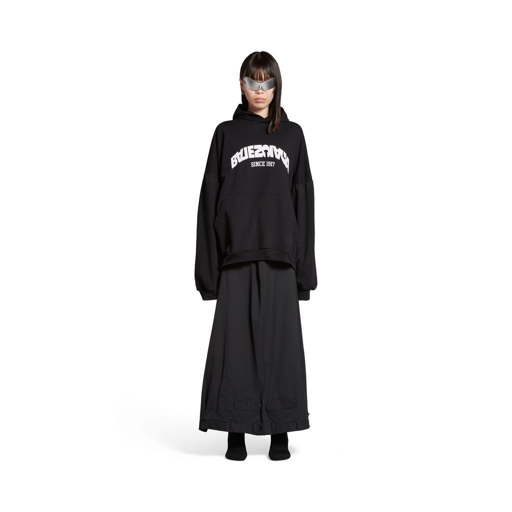 Back Flip Round Hoodie Oversized