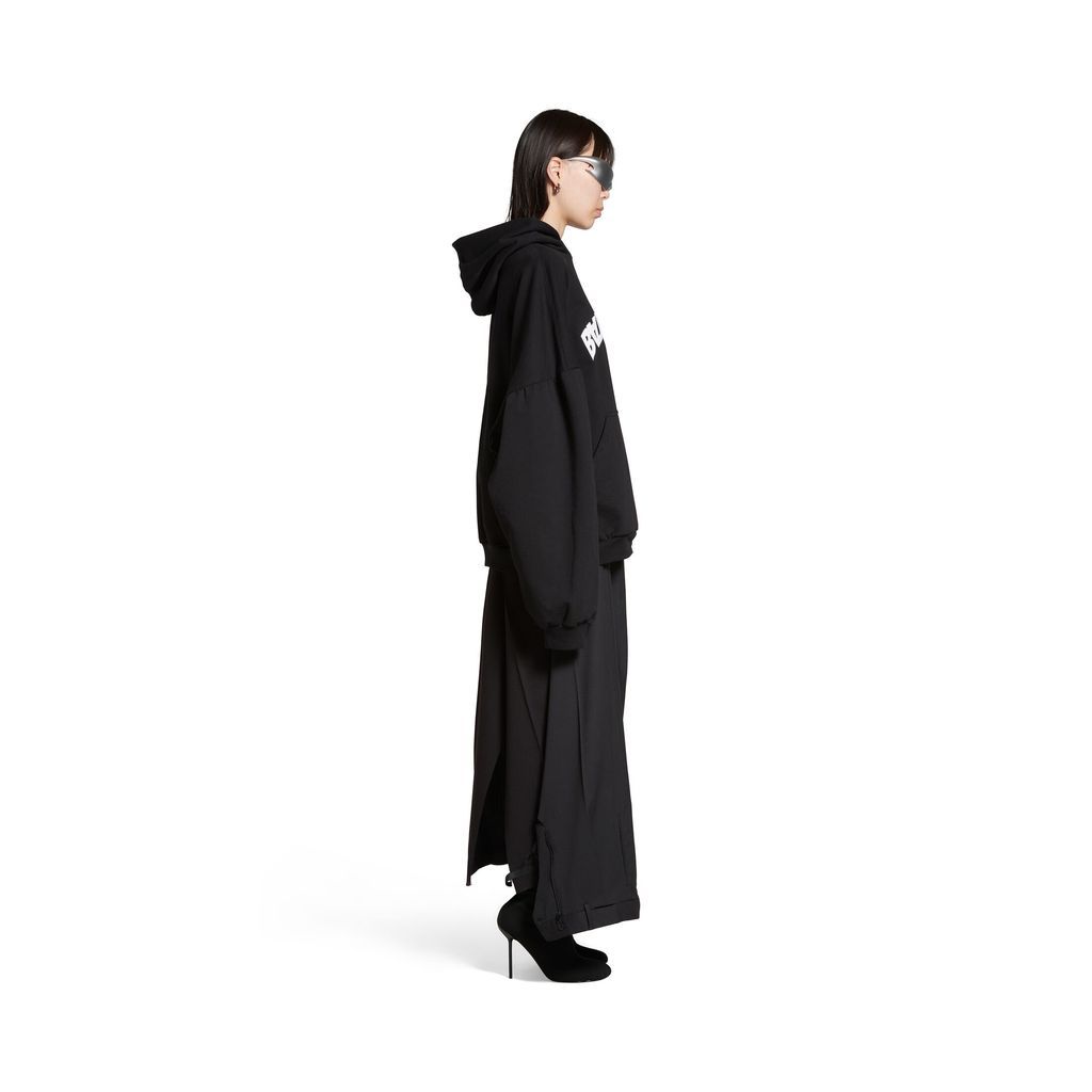 Back Flip Round Hoodie Oversized