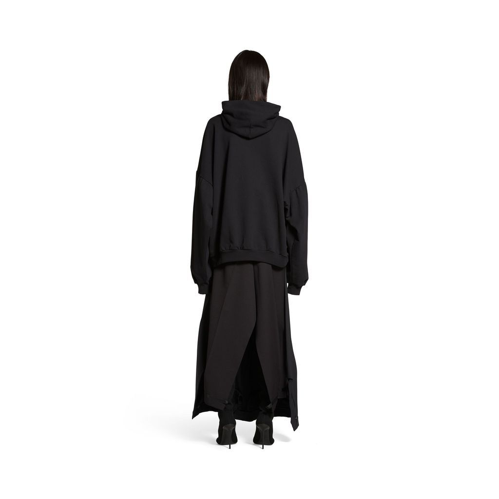 Back Flip Round Hoodie Oversized