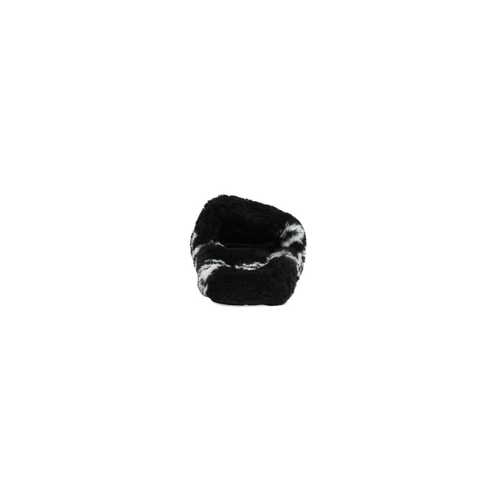 Furry Slide Sandal Allover Logo