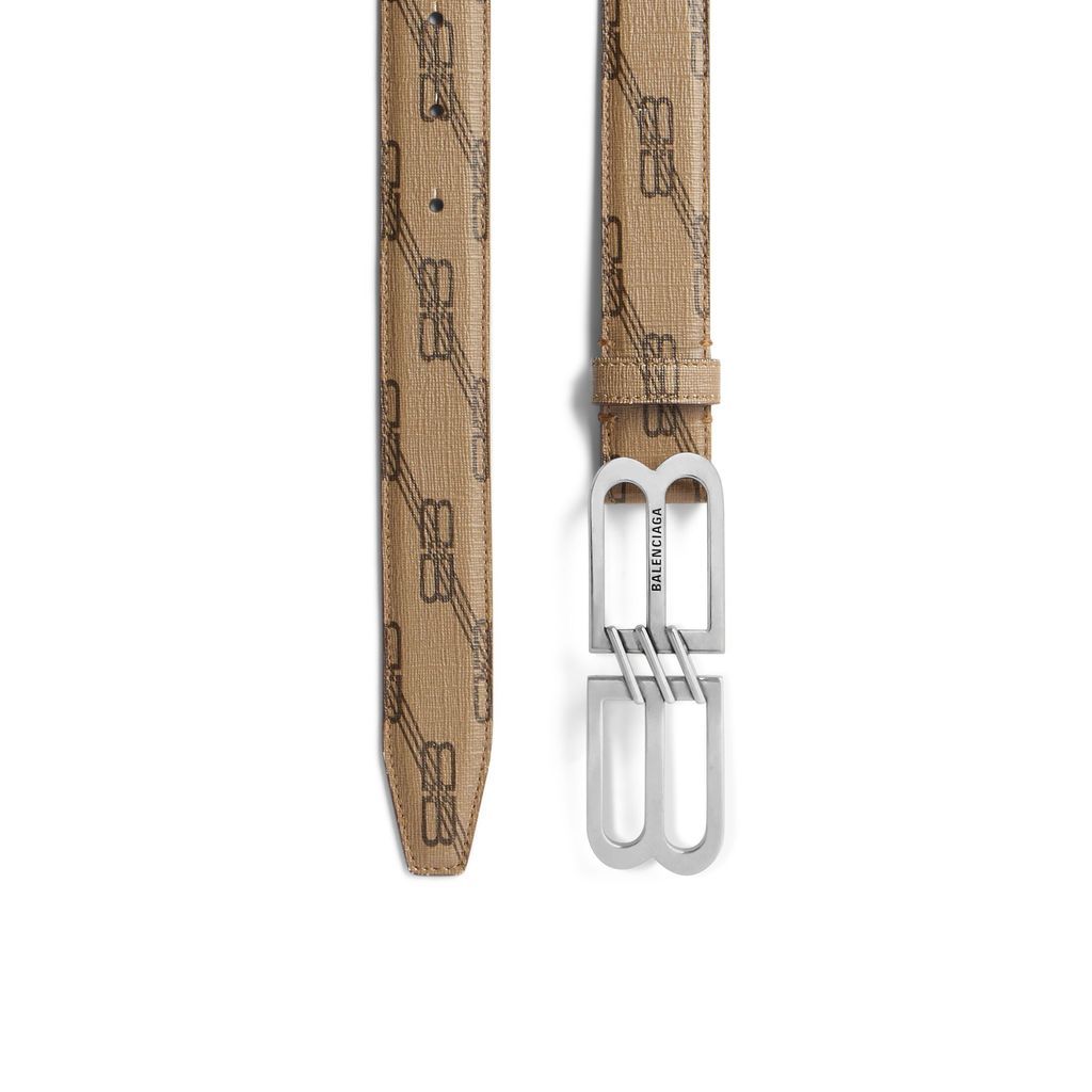 BB Signature Belt BB Monogram Coated Canvas