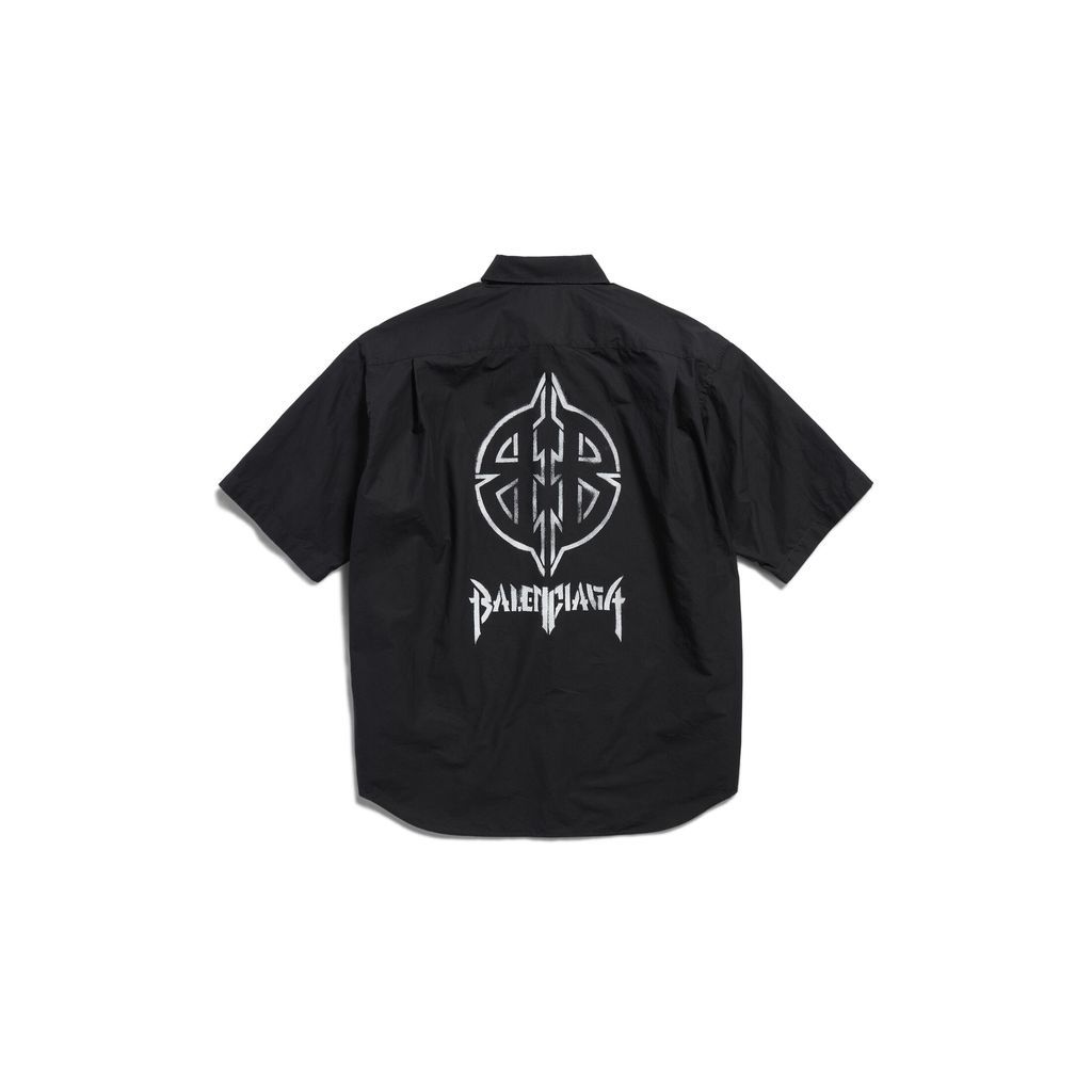 Metal BB Stencil Short Sleeve Shirt Large Fit