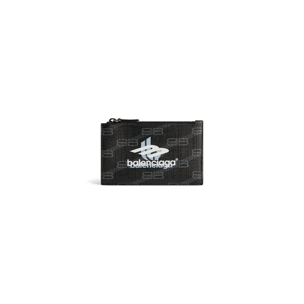 Signature Long Coin And Card Holder BB Monogram Coated Canvas