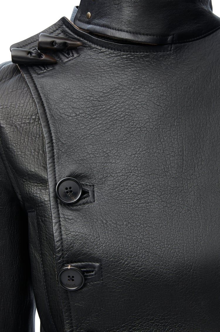 Biker jacket in nappa lambskin